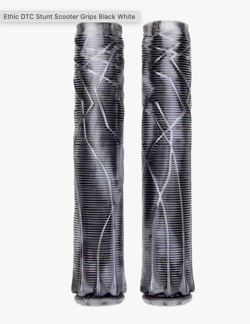 Ethic Dtc Stunt Scooter Grips | Trans Black/White