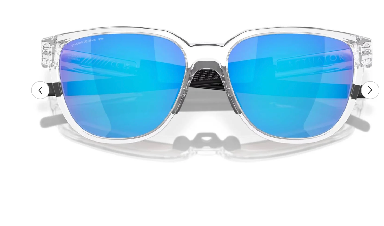 Oakley Actuator, Polished Clear/Prizm Sapphire Polarized