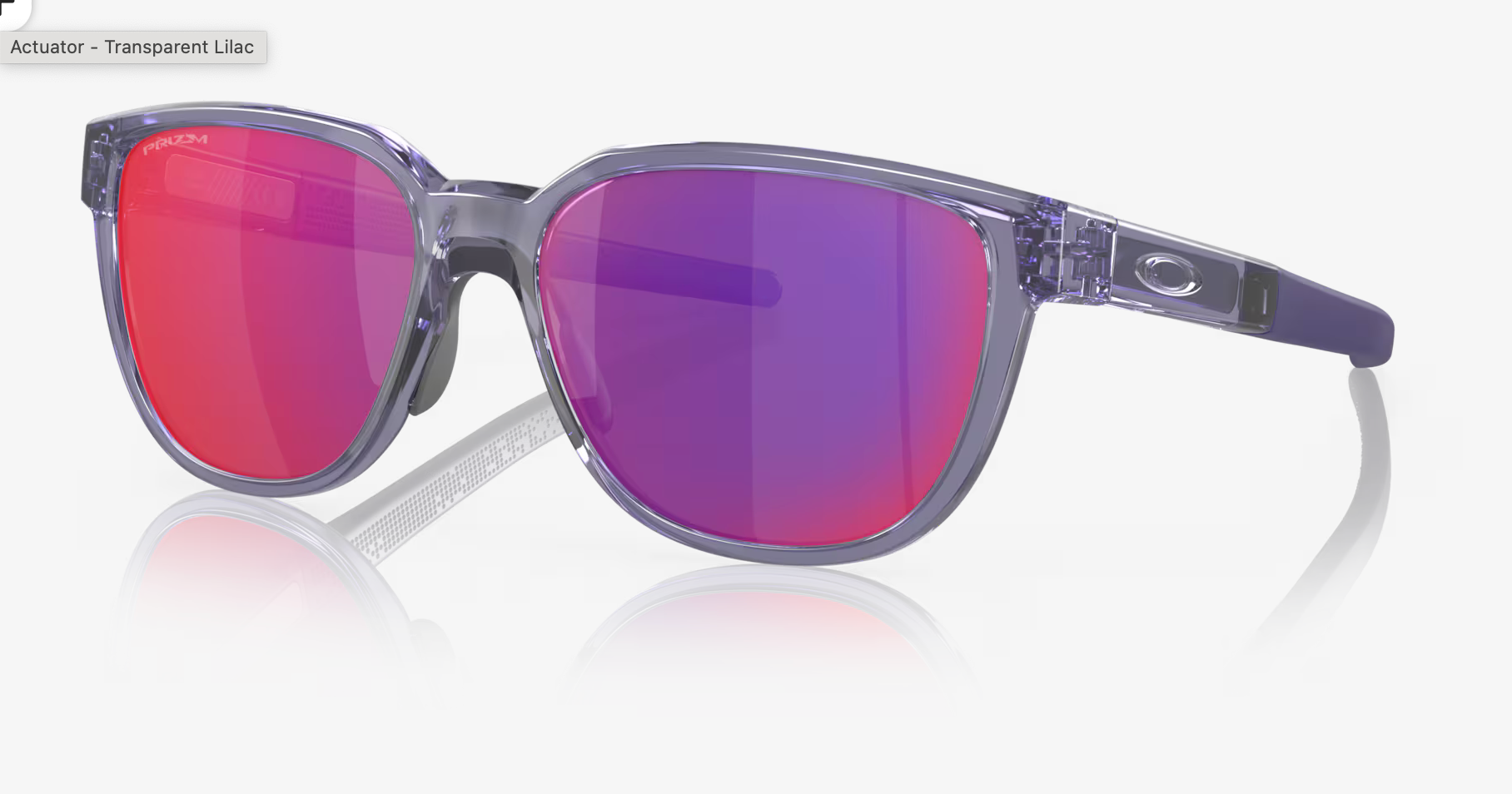 Oakley Actuator - Prizm Road Lenses,  Transparent Lilac Frame