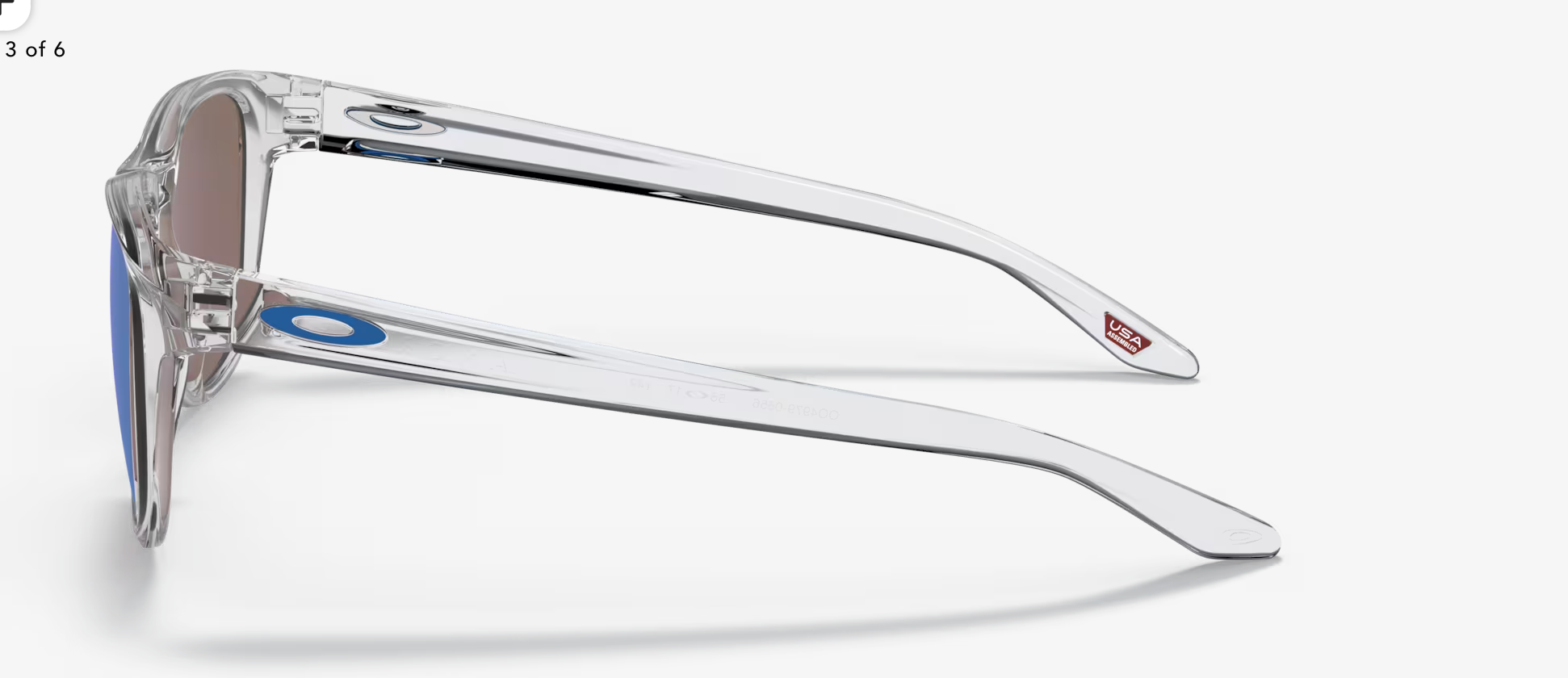 Oakley Manorburn - Prizm Sapphire Lenses,  Polished Clear Frame