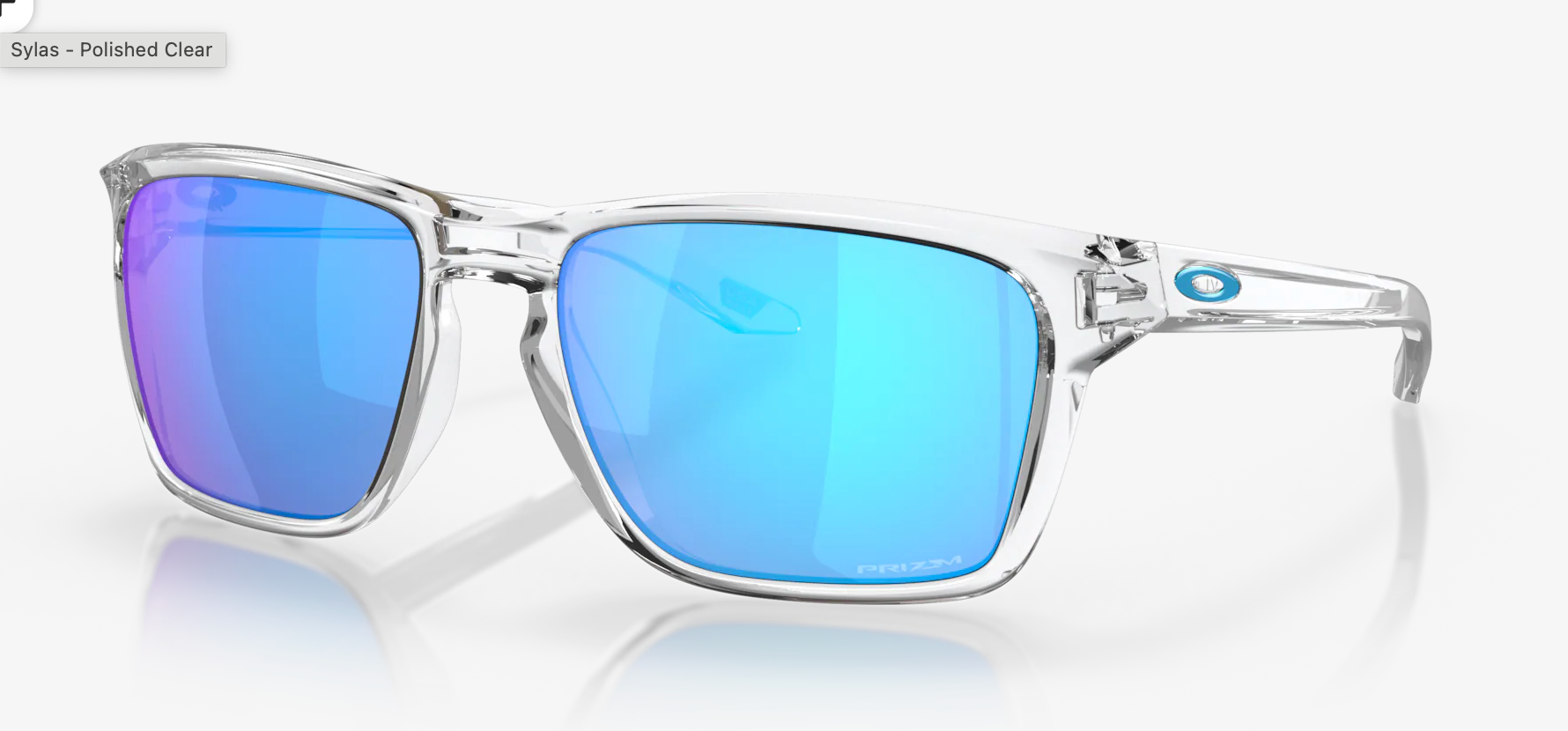 Oakley -Sylas- Prizm Sapphire Lenses,  Polished Clear Frame