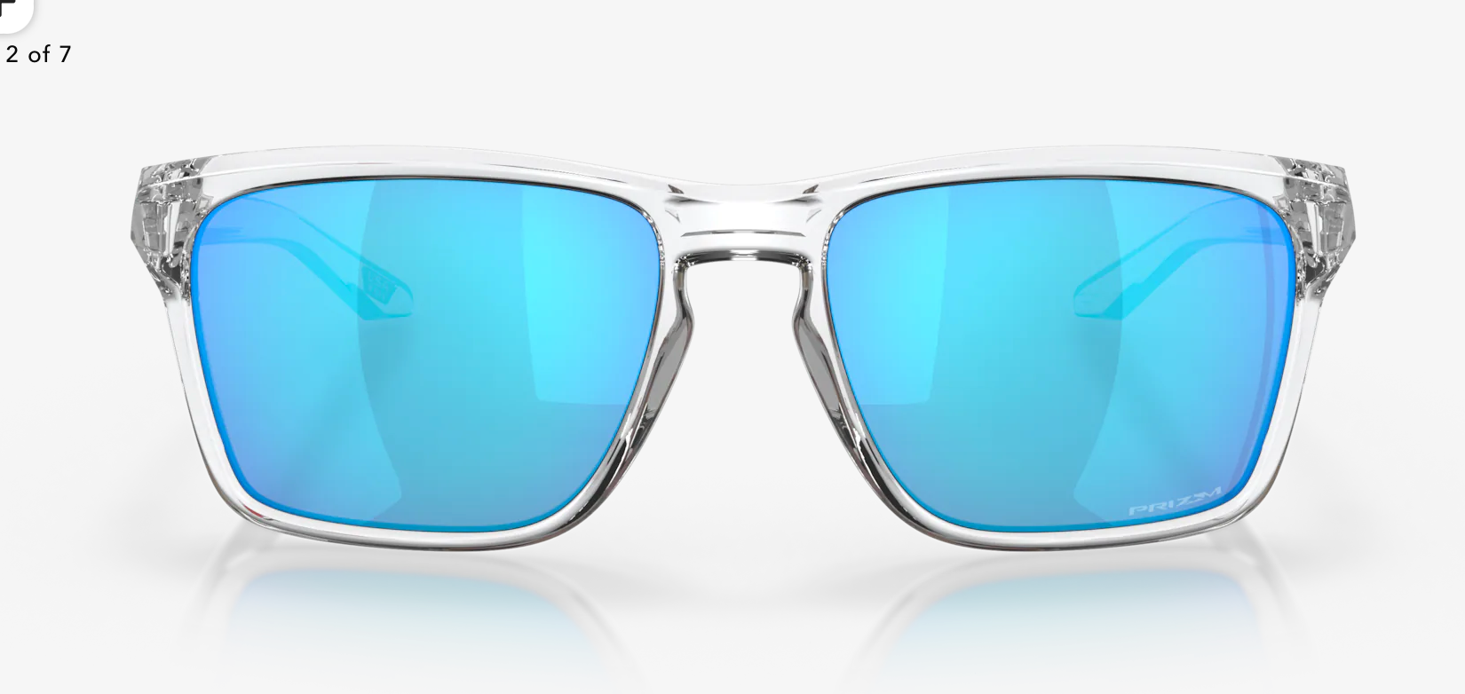 Oakley -Sylas- Prizm Sapphire Lenses,  Polished Clear Frame