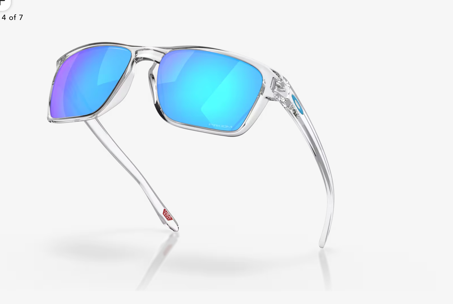 Oakley -Sylas- Prizm Sapphire Lenses,  Polished Clear Frame