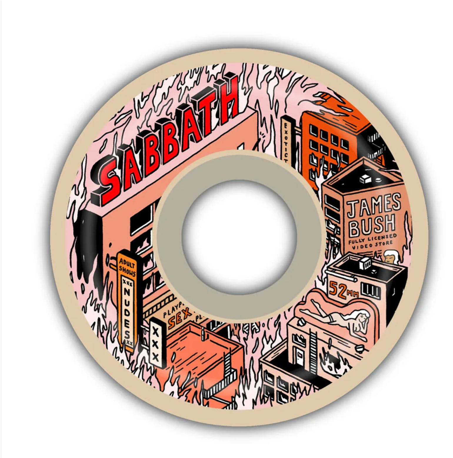 Sabbath 'James Bush Pro Sin City' Conical 52Mm 99A Wheels