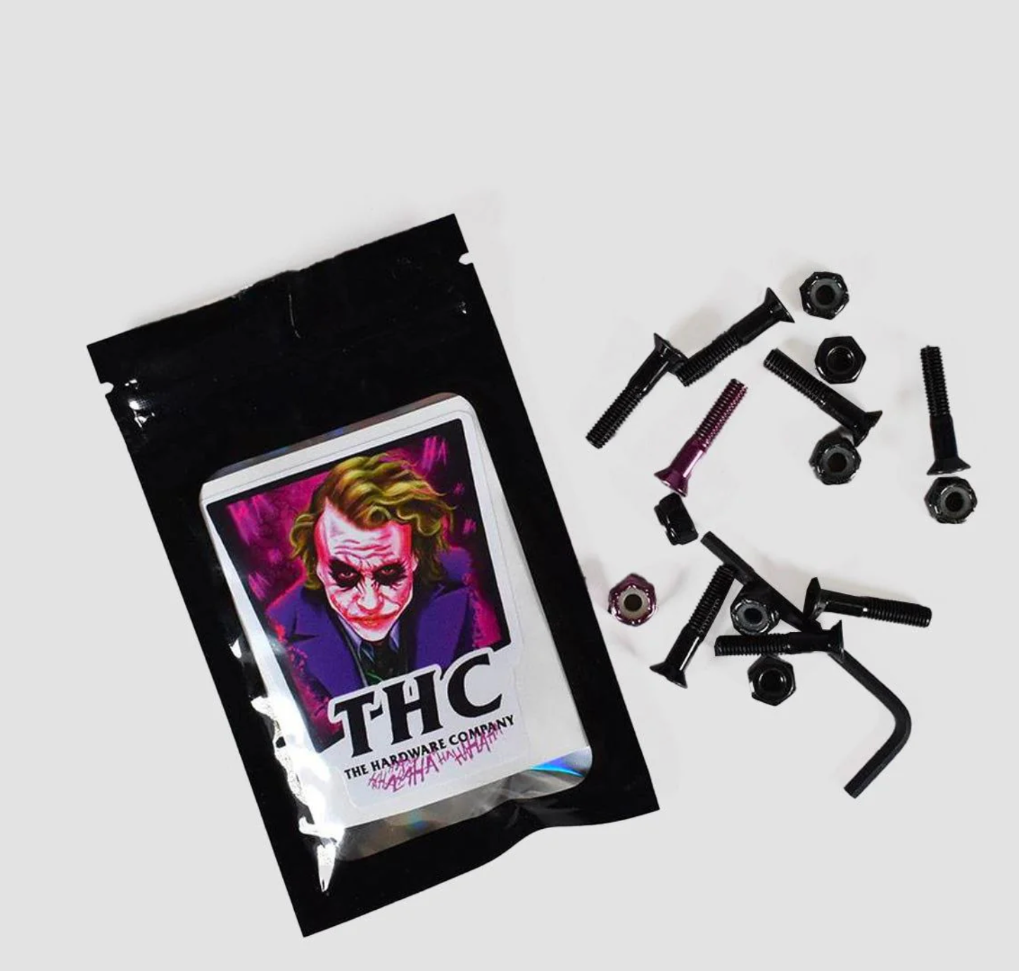 The Hardware Company Thc The Joker 2 Allen Truck Bolts Black/Purple 1"