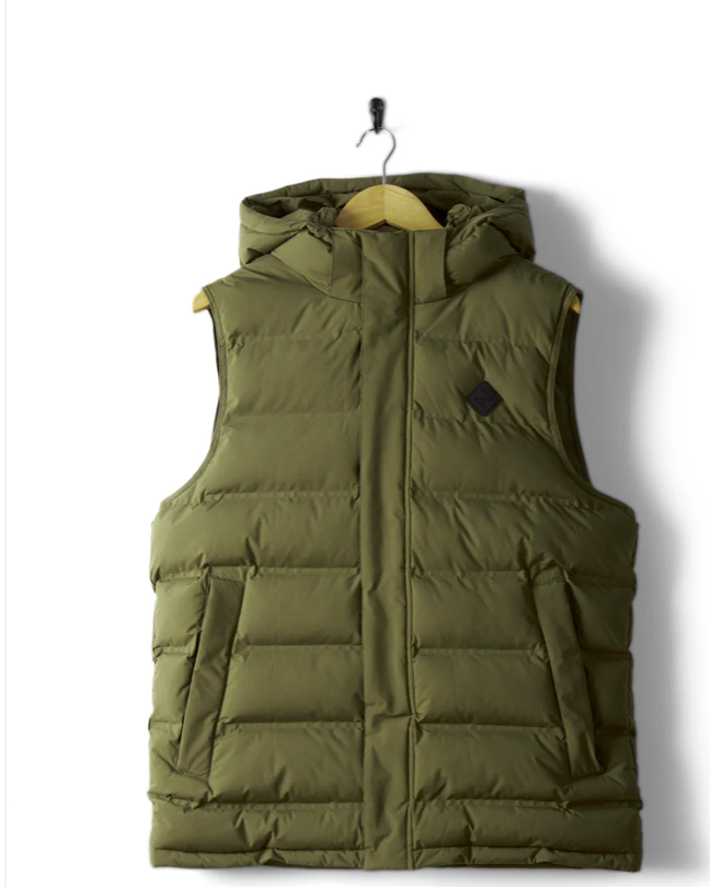 SALTROCK Xavier - Mens Padded Gilet - Green