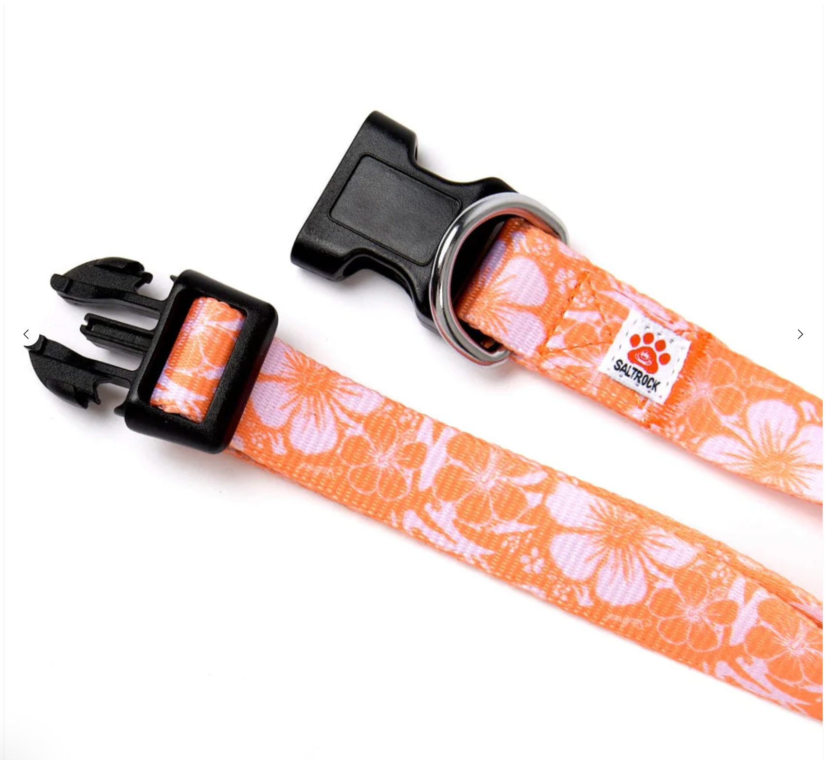 Saltrock Hibiscus - Dog Collar - Orange