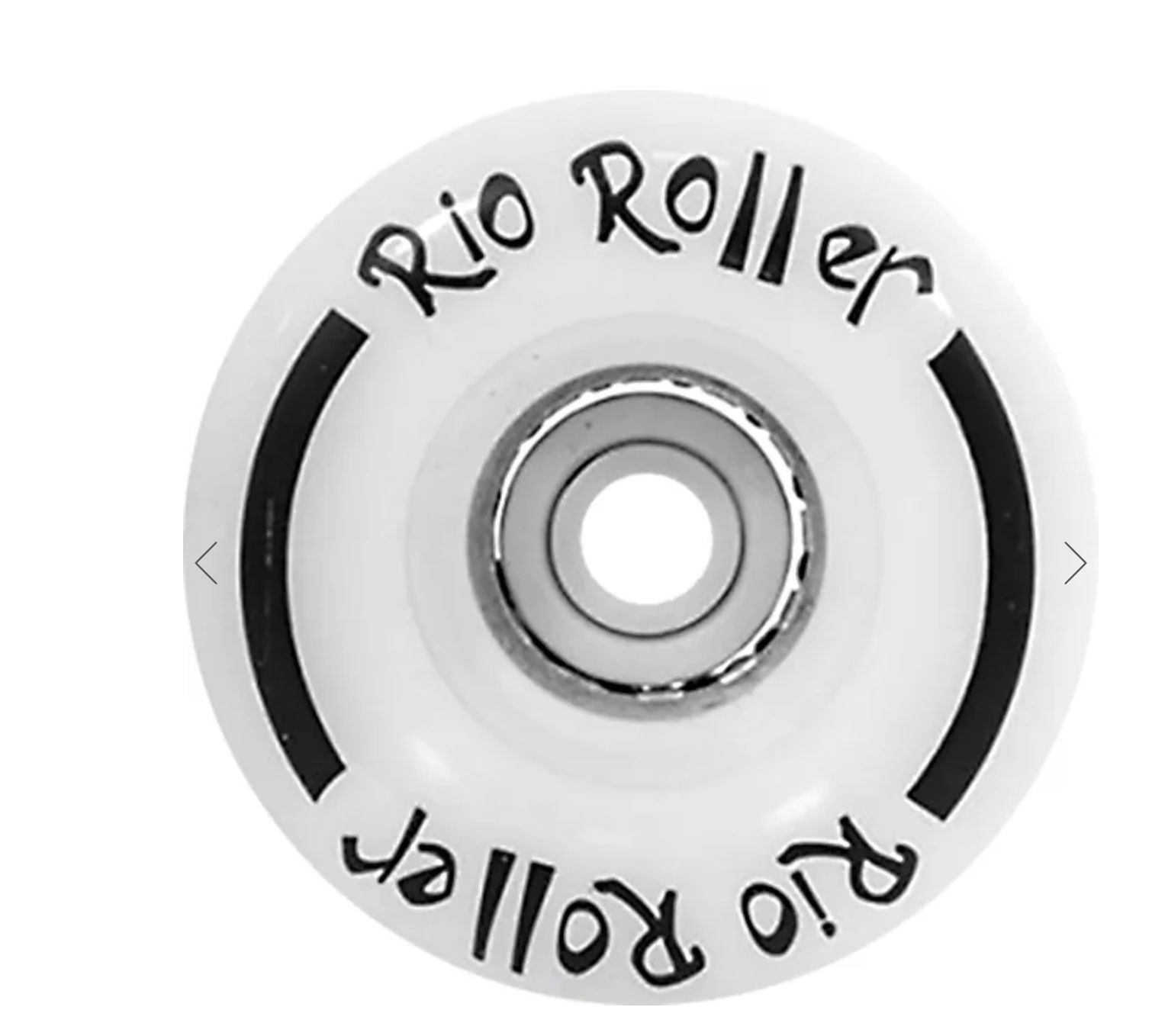 Rio Roller Light Up Quad Roller Skate Wheels 58mm - White