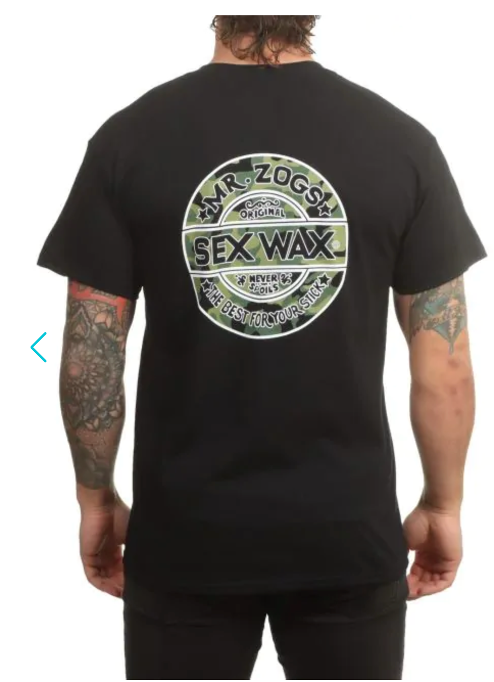 Sexwax Camo Tee Black