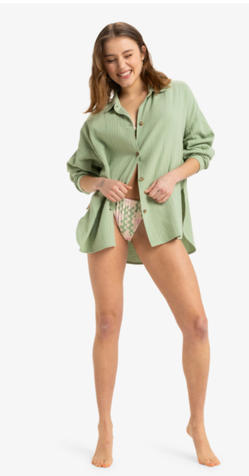 Morning Time - Oversize Long Sleeves Shirt for Women