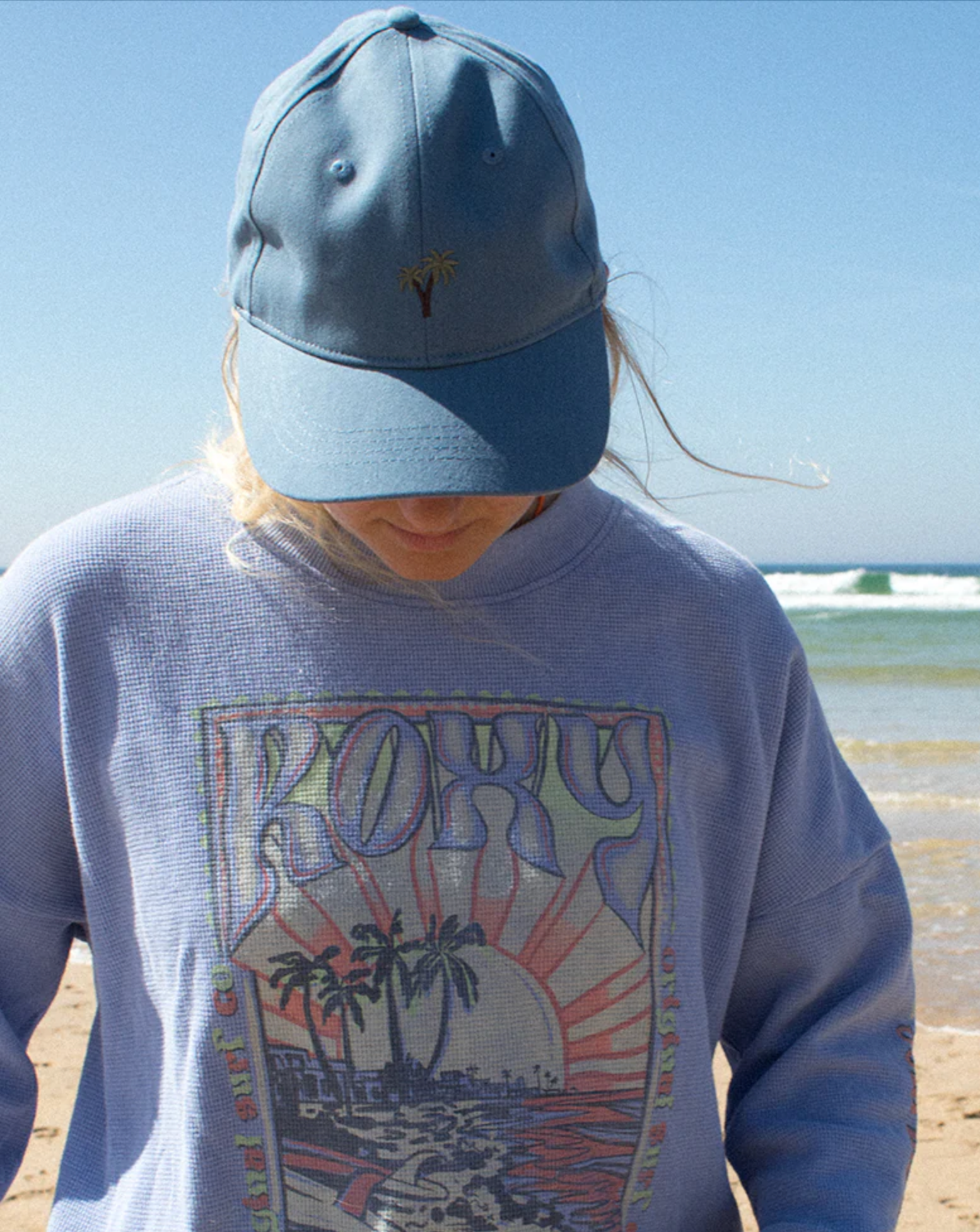East Side Midweight Long Sleeve Top in Grape Mist