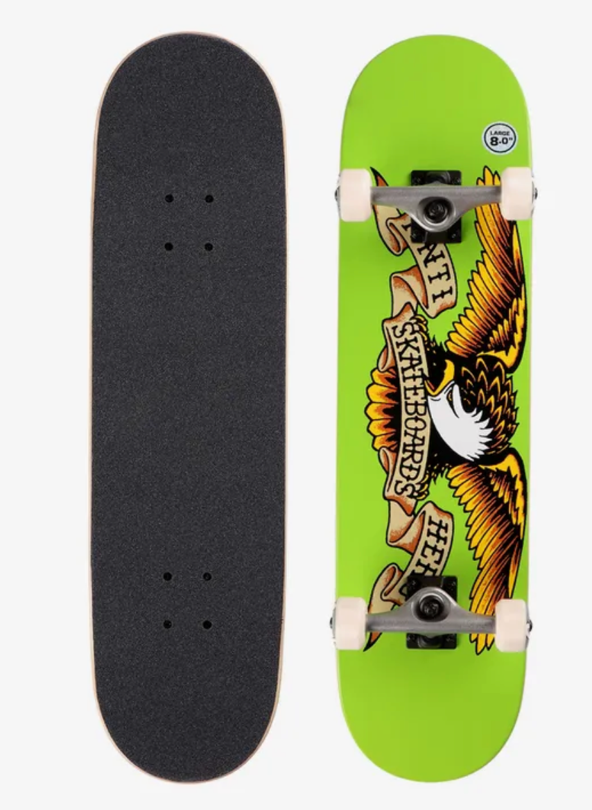 ANTI HERO CLASSIC EAGLE 8" COMPLETE-BOARD (GREEN)