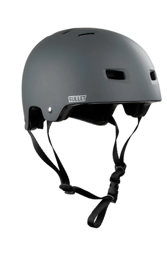 BULLET X SANTA CRUZ HELMET OVAL DOT - MATTE CHARCOAL