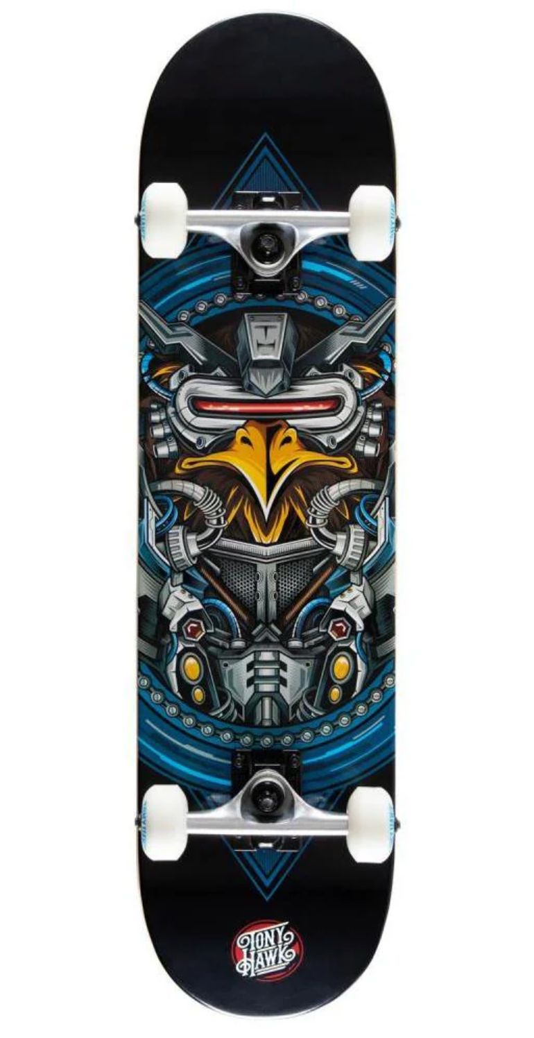 Tony Hawk SS 360 Complete Skateboard Robo Hawk Multi Colour 7.75"