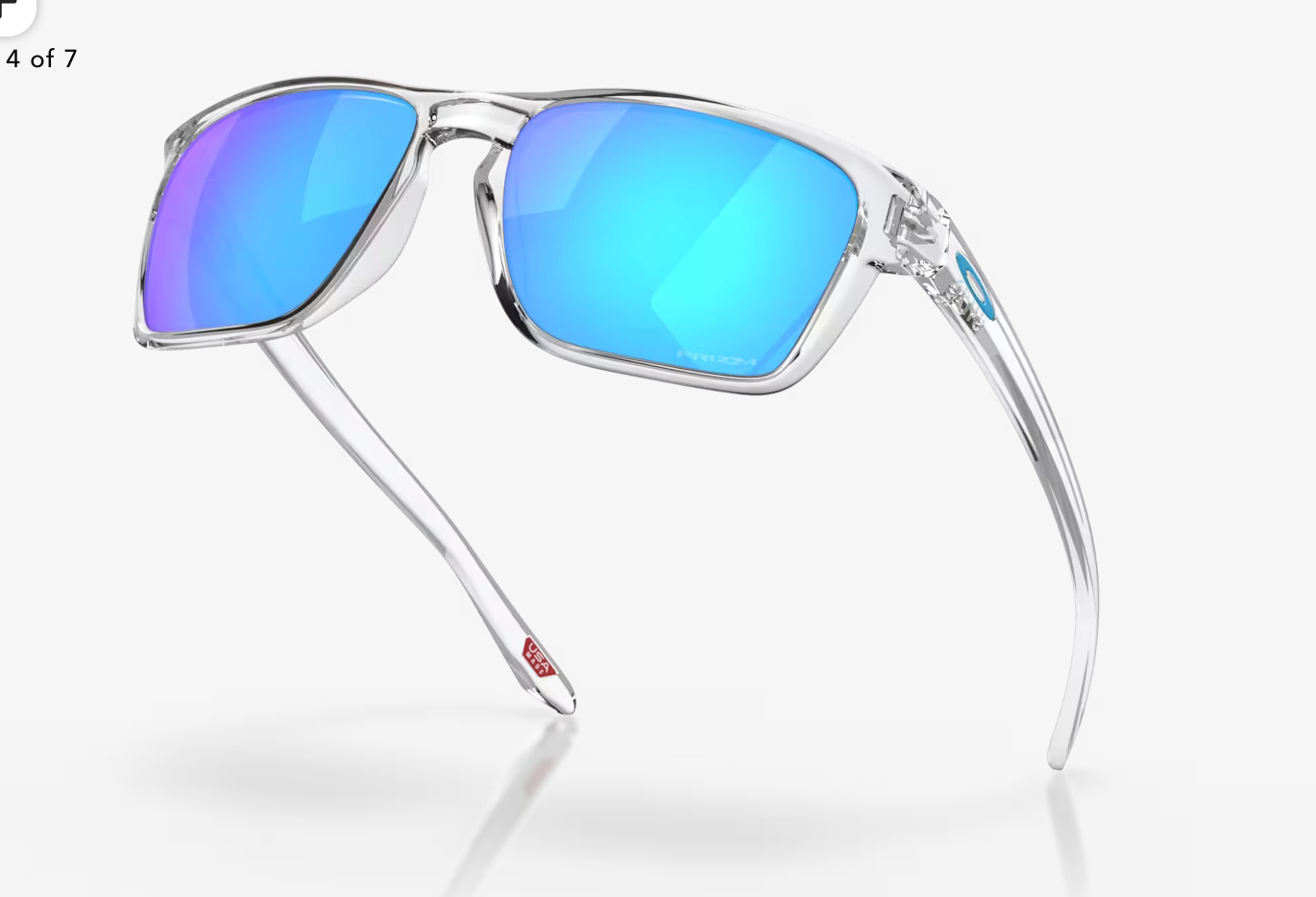 OAKLEY SYLAS Prizm Sapphire Lenses,  Polished Clear Frame