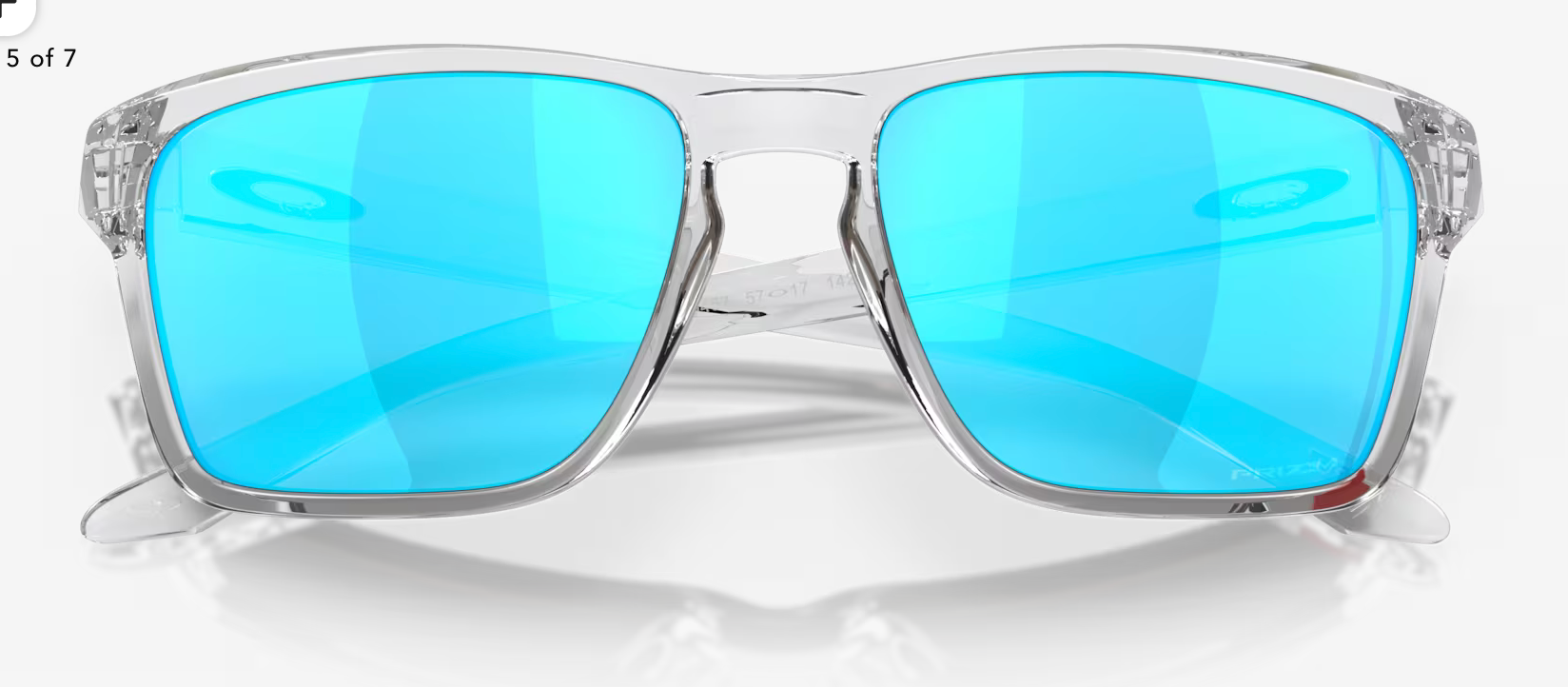 OAKLEY SYLAS Prizm Sapphire Lenses,  Polished Clear Frame