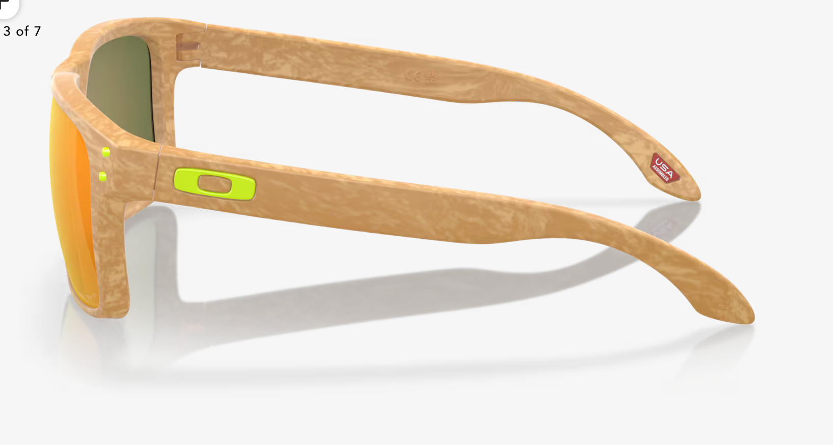 OAKLEY HOLBROOK )Prizm Ruby Polarized Lenses,  Matte Stone Desert Tan Frame