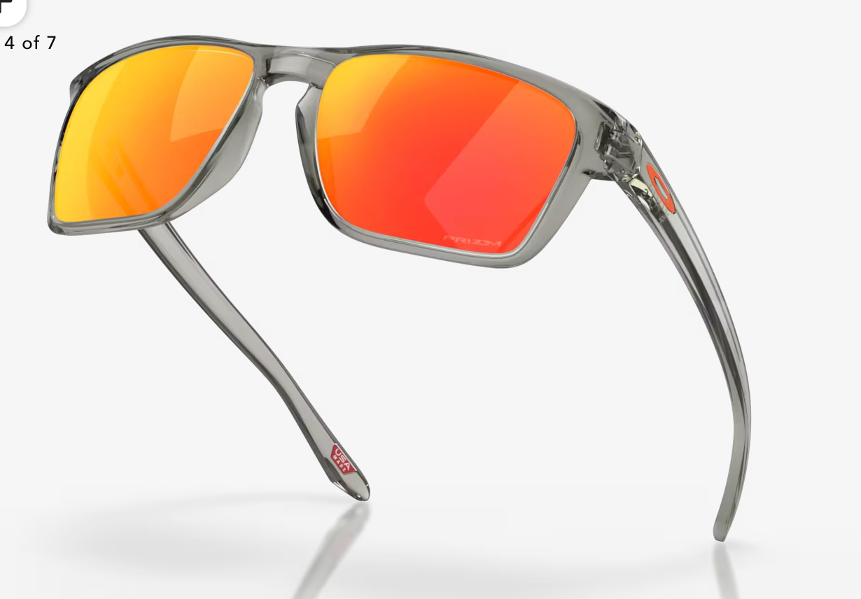 OAKLEY SYLAS Prizm Ruby Lenses,  Grey Ink Frame
