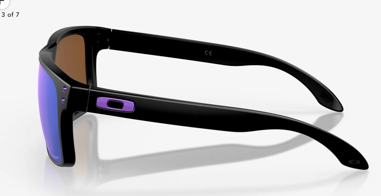 OAKLEY HOLBROOK )Prizm Violet Lenses,  Matte Black Frame