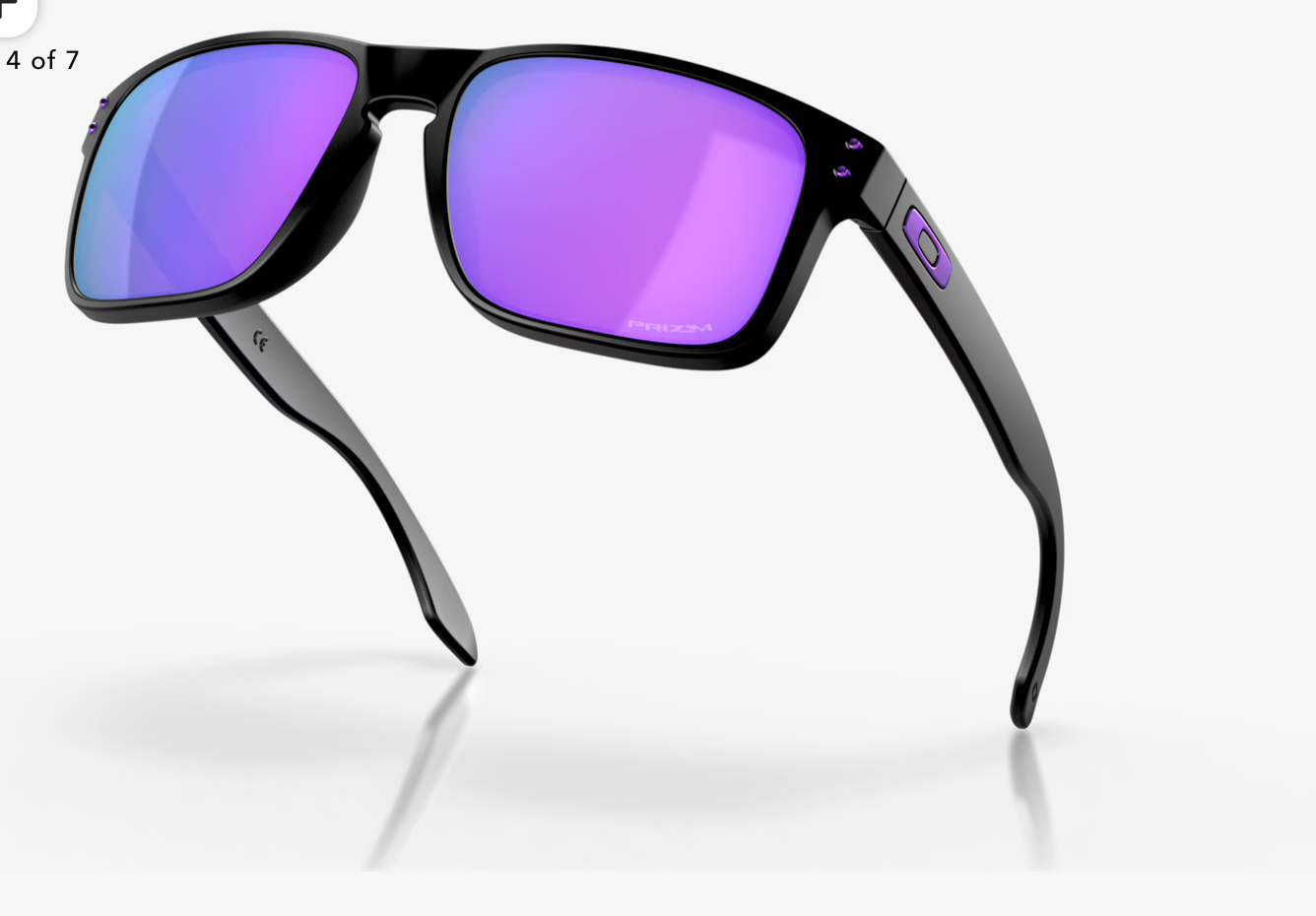 OAKLEY HOLBROOK )Prizm Violet Lenses,  Matte Black Frame