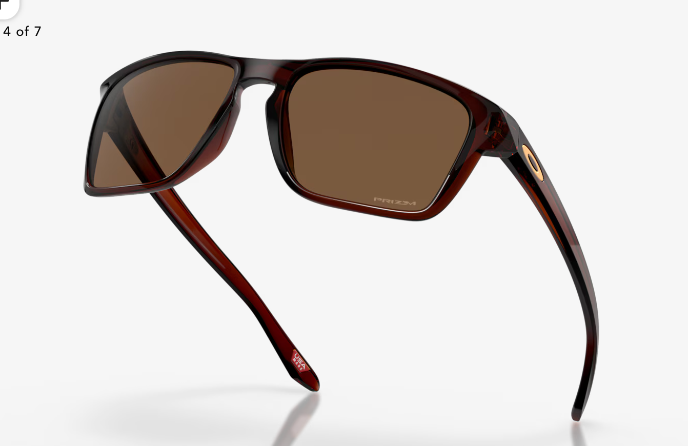 OAKLEY SYLAS )Prizm Bronze Lenses,  Polished Rootbeer Frame