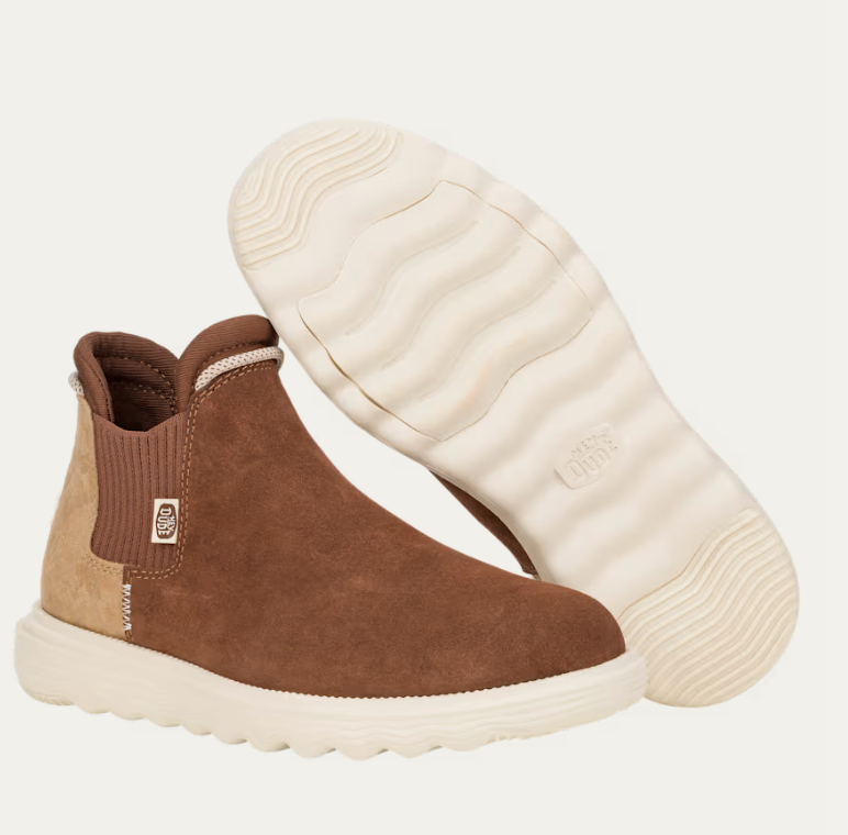 HEY DUDE  Branson Women's  Suede Novelty Boots