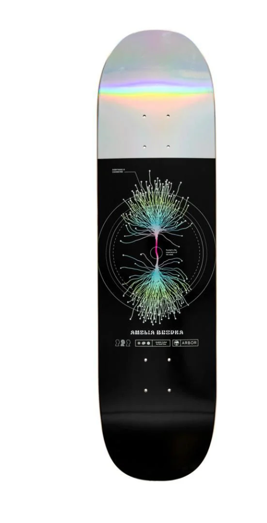 ARBOR AMELIA 8.25 NEURON SKATEBOARD DECK - 8.25"