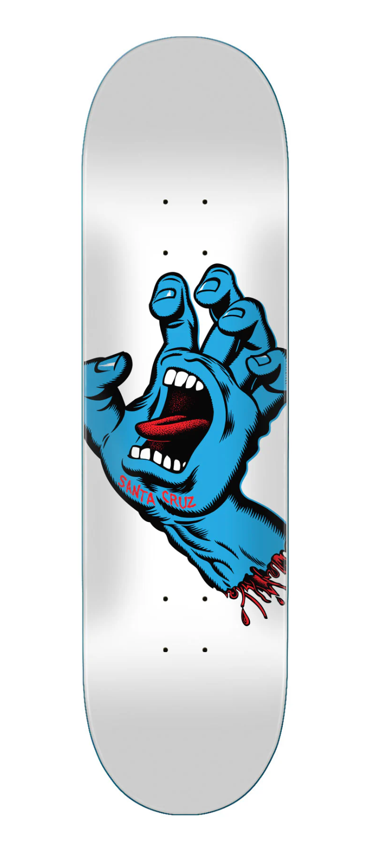8.25in Screaming Hand Santa Cruz Skateboard Deck