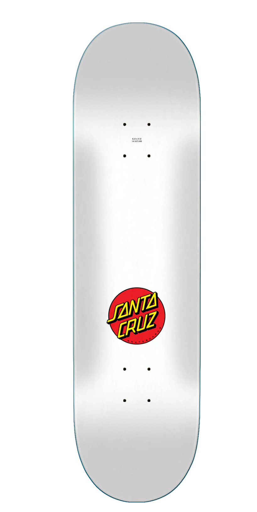 8.25in Screaming Hand Santa Cruz Skateboard Deck