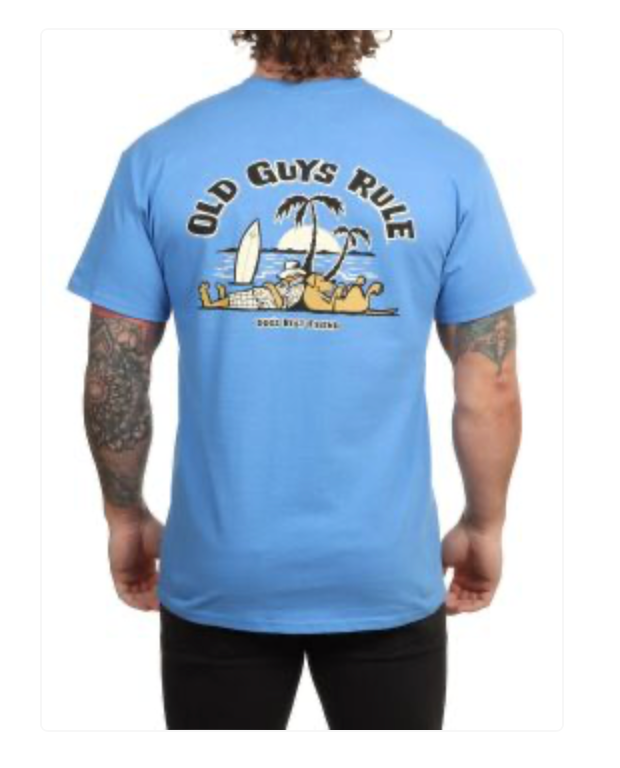 OLD GUYS RULE -'DOGS BEST FRIEND II' T-SHIRT - IRIS -