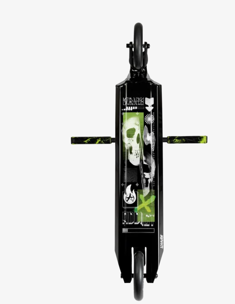 ADDICT BURNER GLITCH COMPLETE STUNT SCOOTER - BLACK/BLACK
