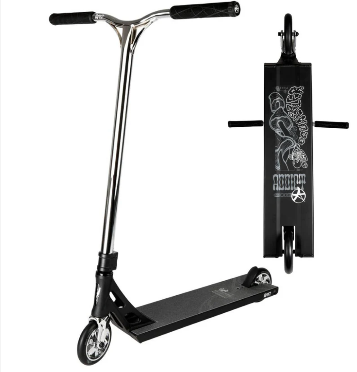 Addict equalizer haze complete stunt scooter - black / chrome