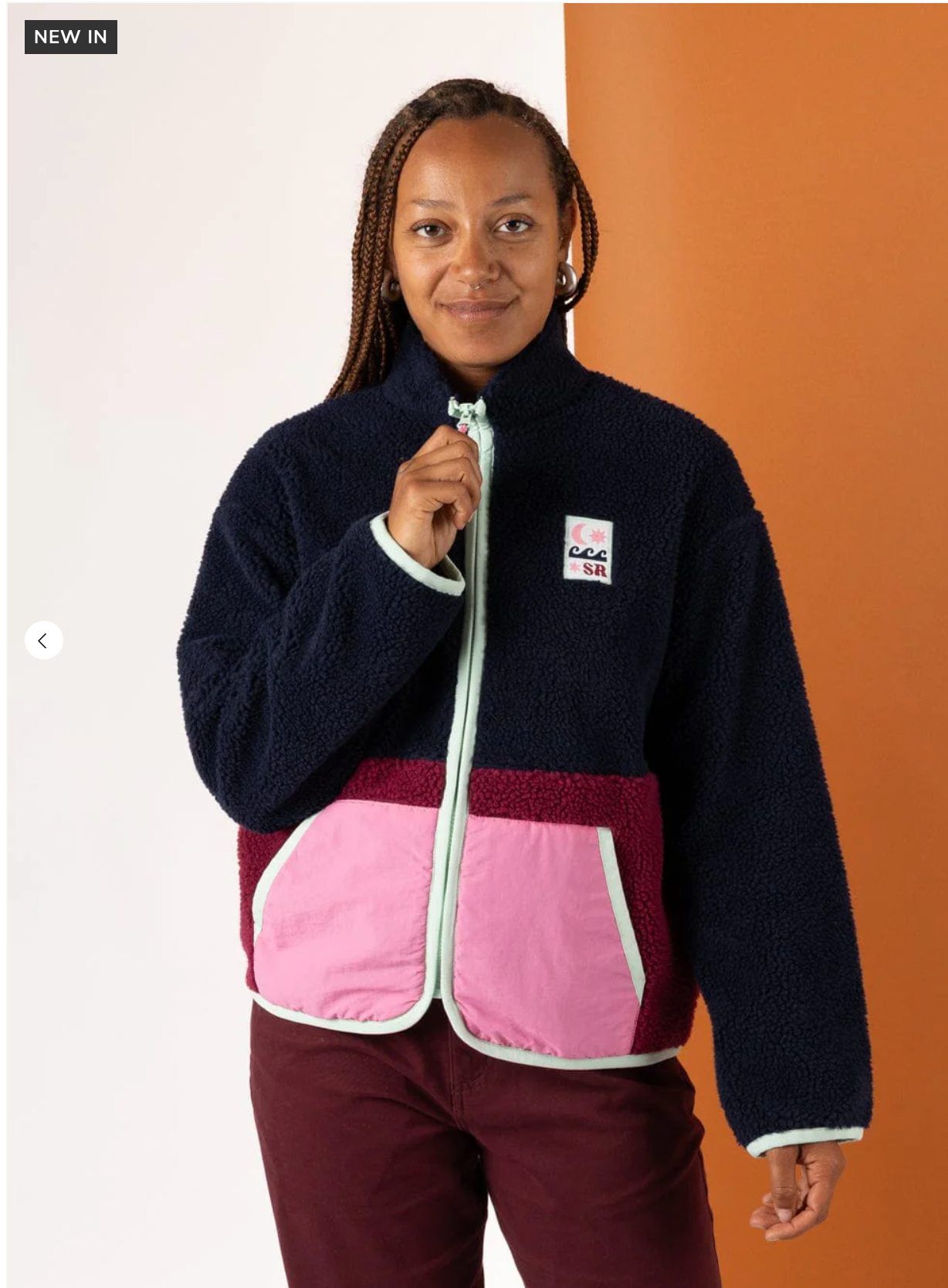 SALTROCK Emery Star - Womens Zip Fleece - Blue/Pink