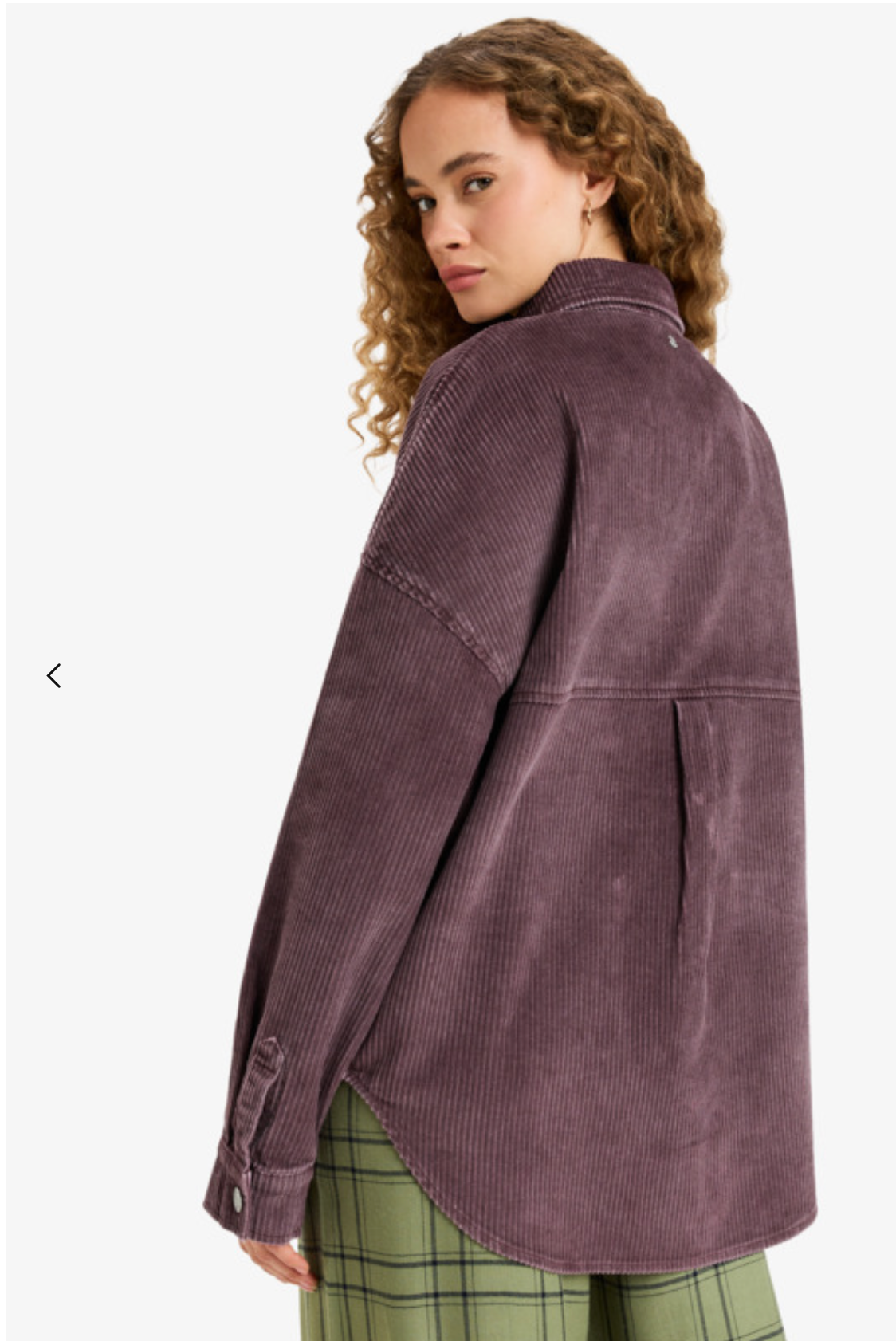 Kick Back Washed - Oversized Corduroy Jacket for Women