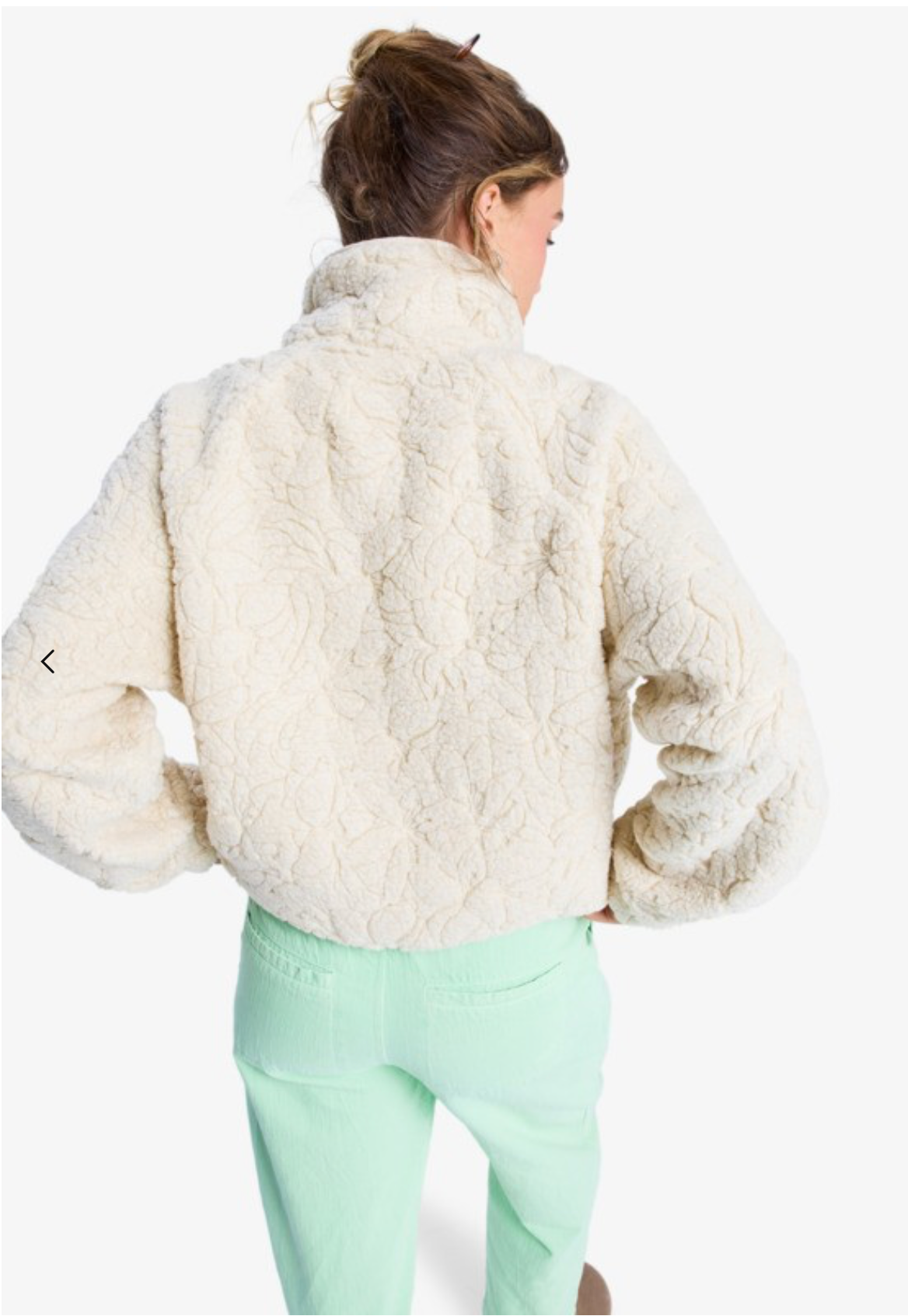 Blurry Cloud - Full Zip Relaxed Fleece for Women