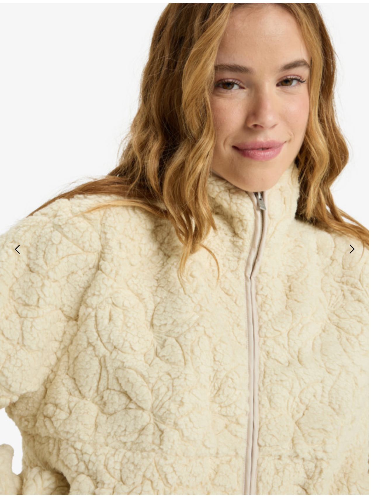 Blurry Cloud - Full Zip Relaxed Fleece for Women