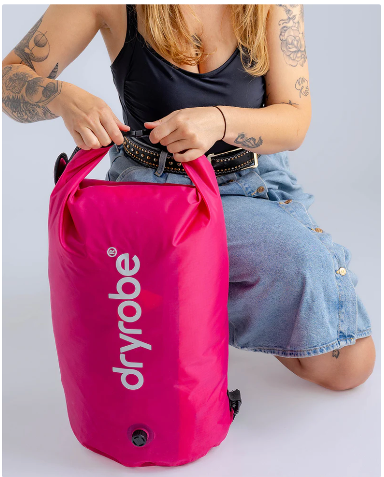Dryrobe Pink Compression Travel Bag