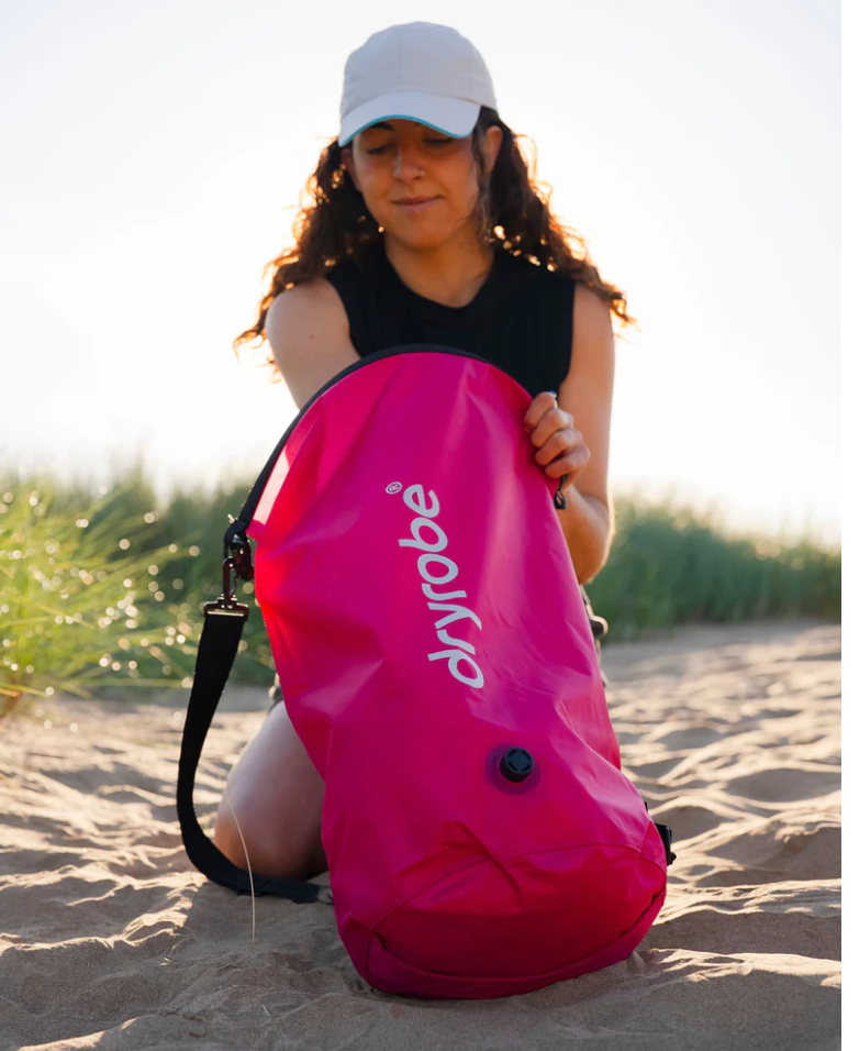 Dryrobe Pink Compression Travel Bag