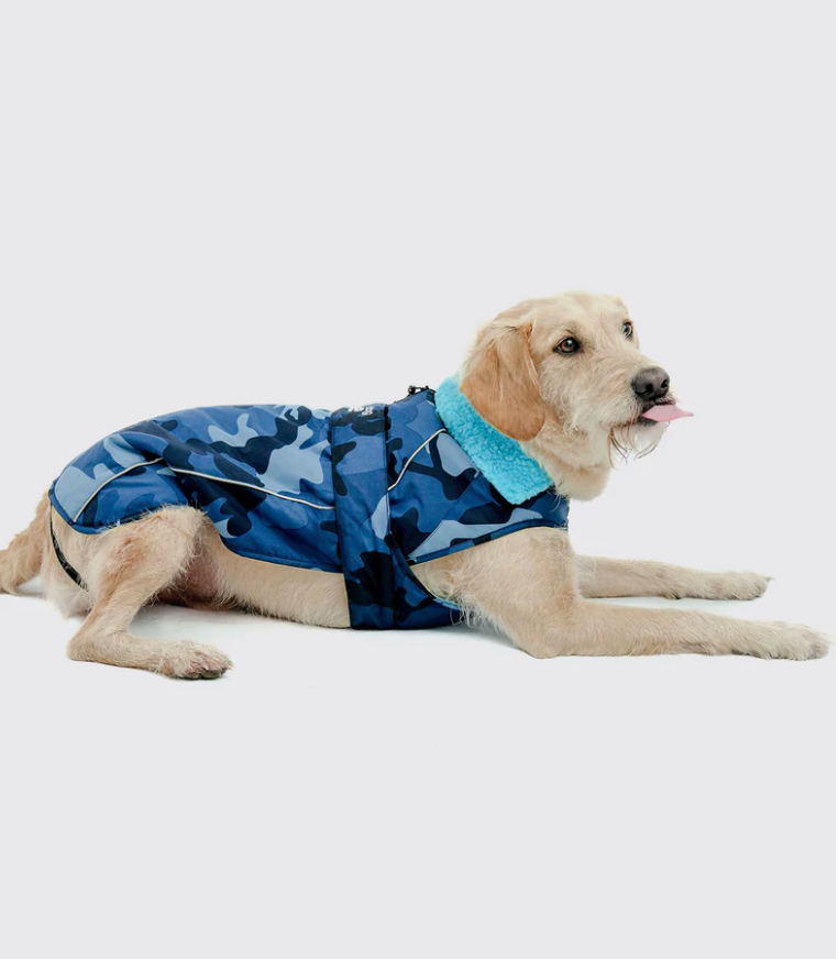 Dryrobes Blue Camo Dog Coat