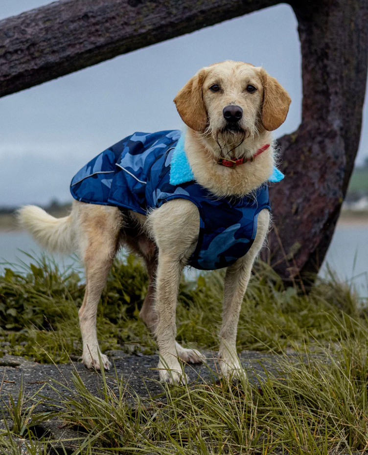 Dryrobes Blue Camo Dog Coat