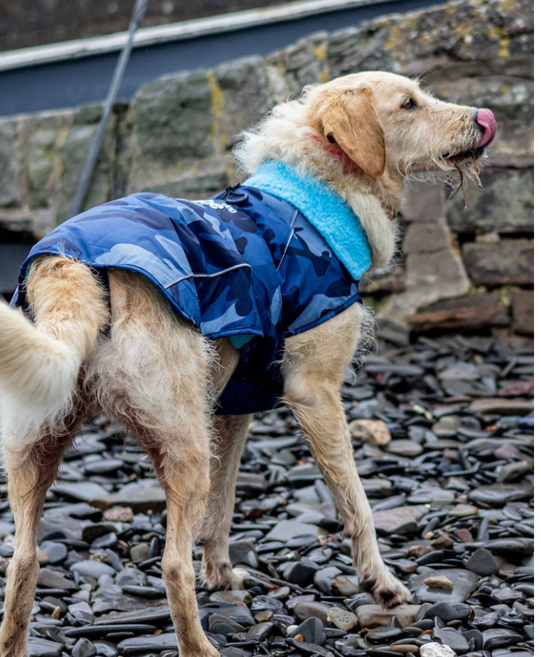 Dryrobes Blue Camo Dog Coat