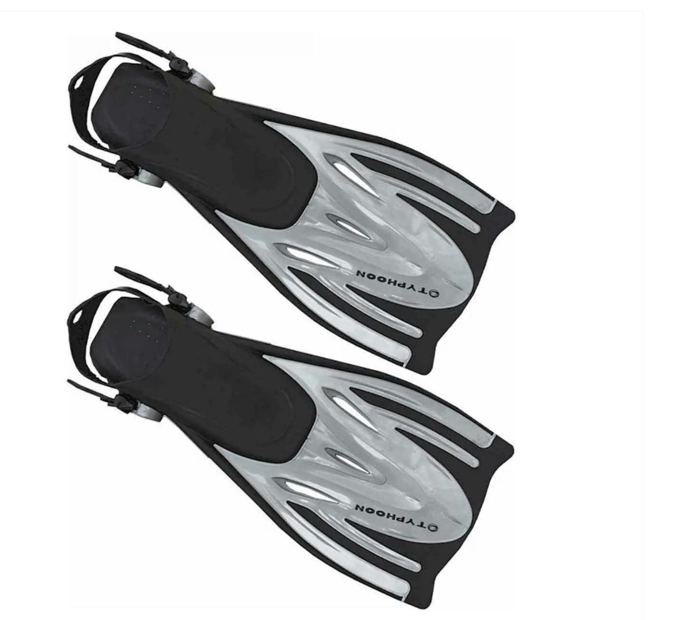 Typhoon Kids T-jet Adjustable Fins - SILVER