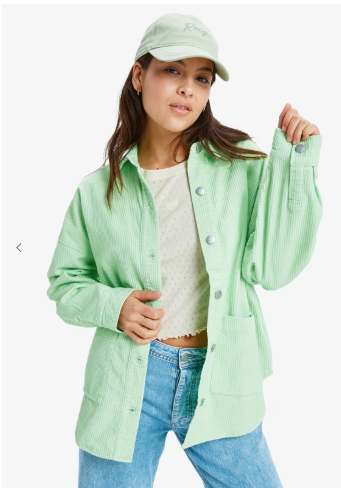 ROXY Kick Back Washed - Oversized Corduroy Jacket for Women