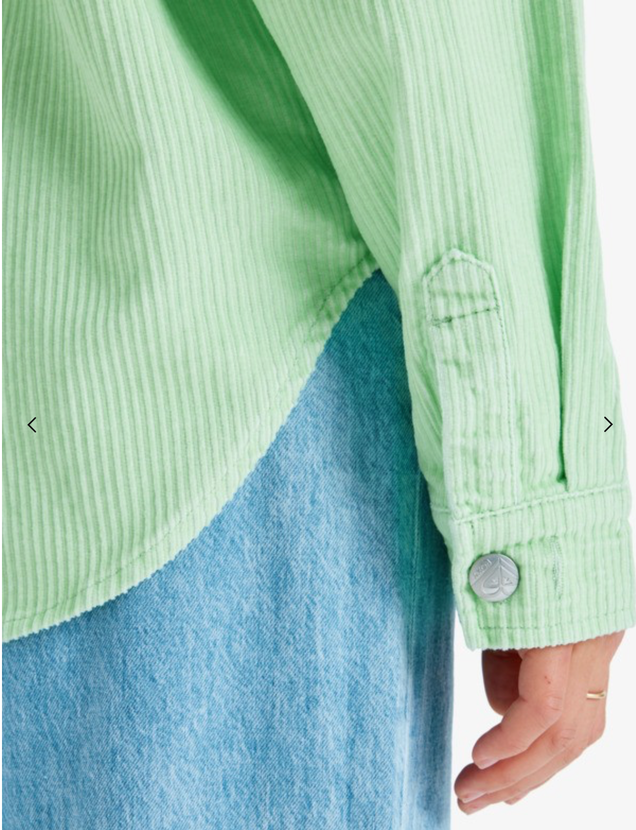 ROXY Kick Back Washed - Oversized Corduroy Jacket for Women