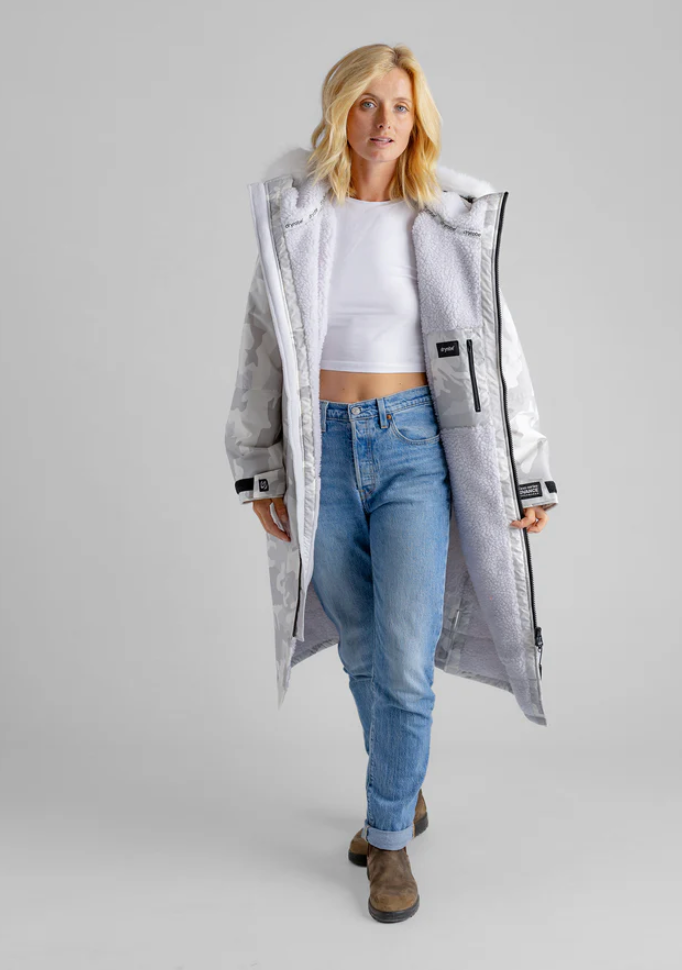 Alpine White Camo Advance Changing Robe