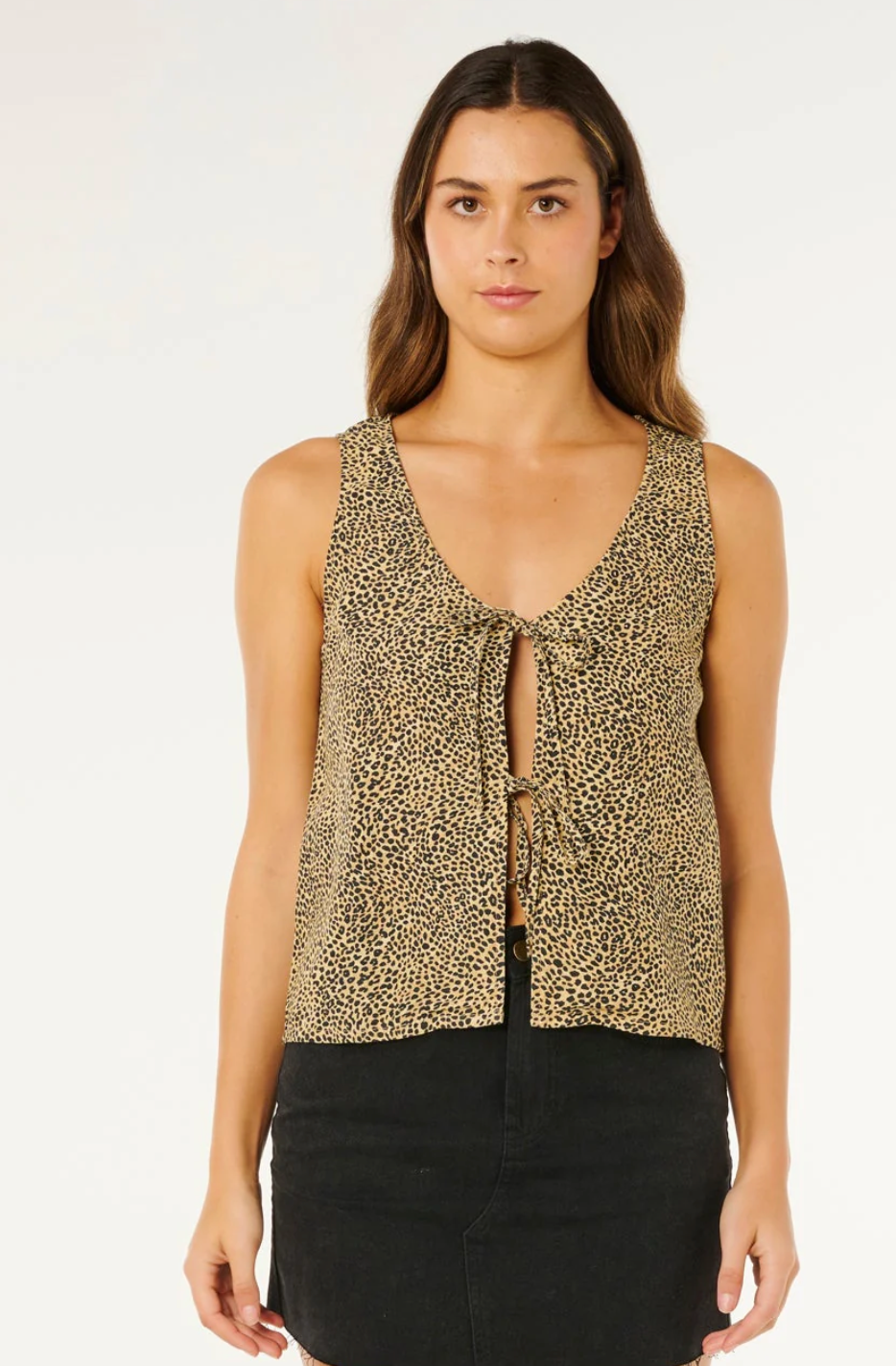 Rip Curl Animal instincts tie front shirt