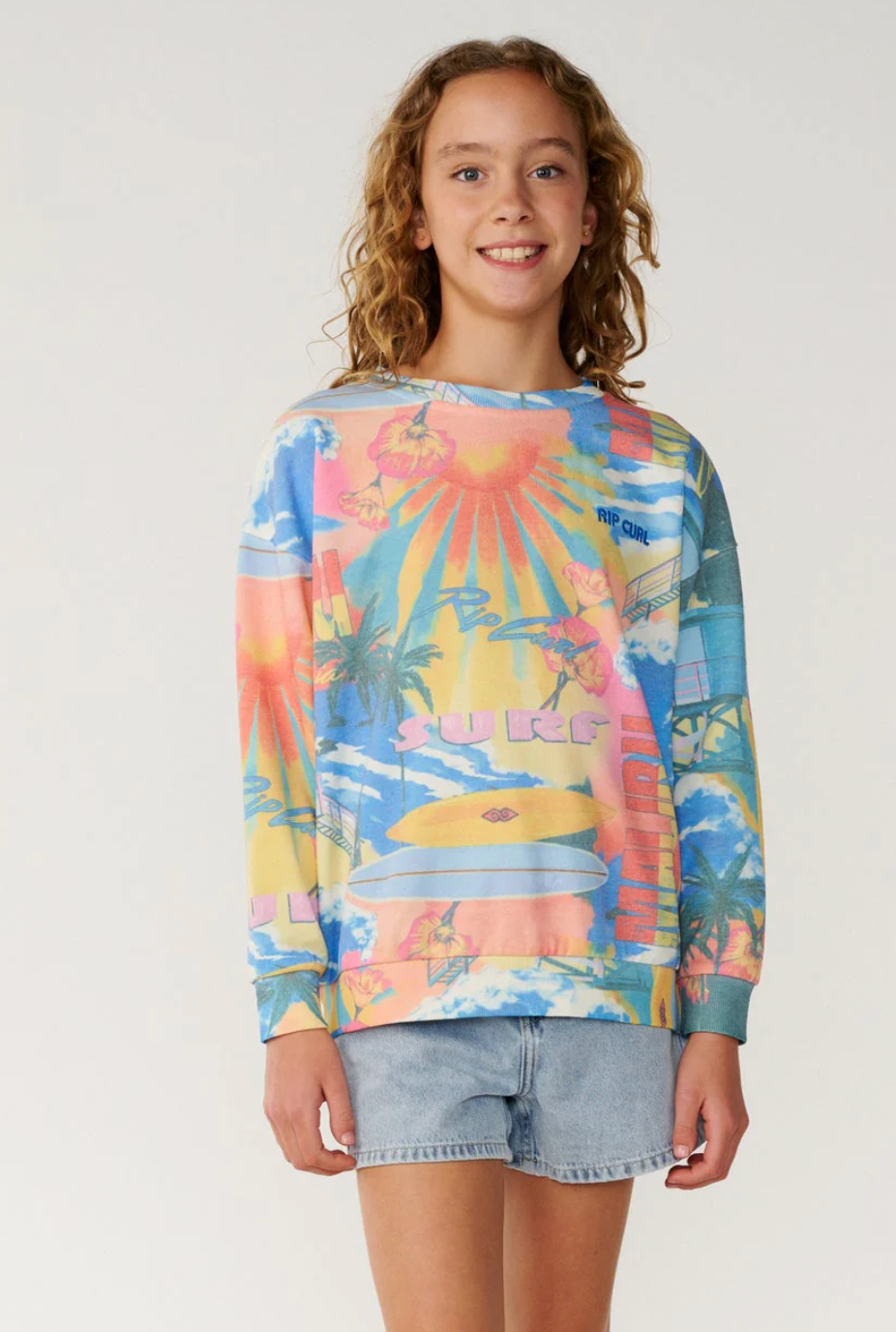Rip Curl surf side relaxed crew jumper