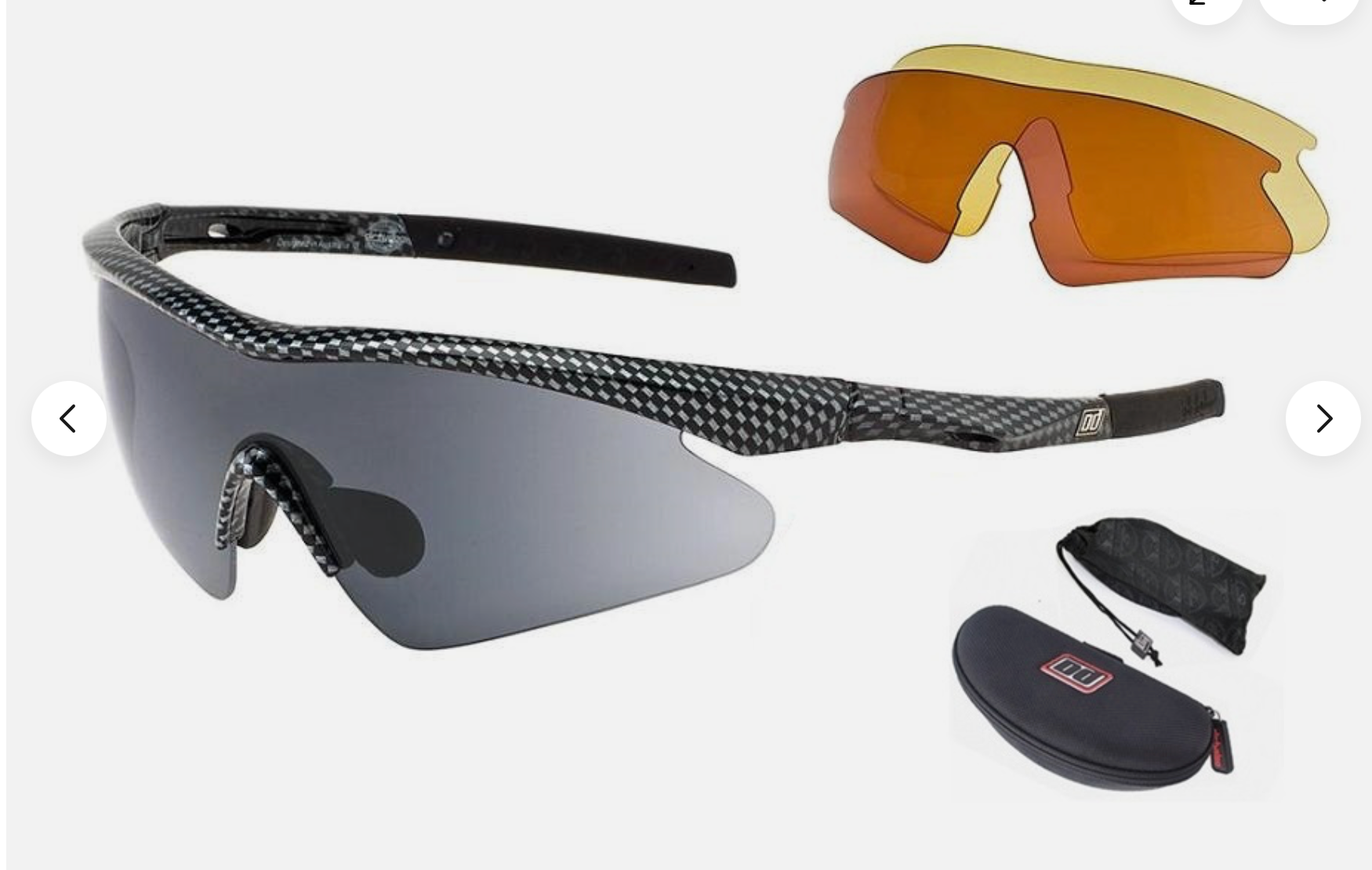 Dirty Dog Sport Sunglasses -Alternator #58001 (Carbon Frame 3 Lens Set)