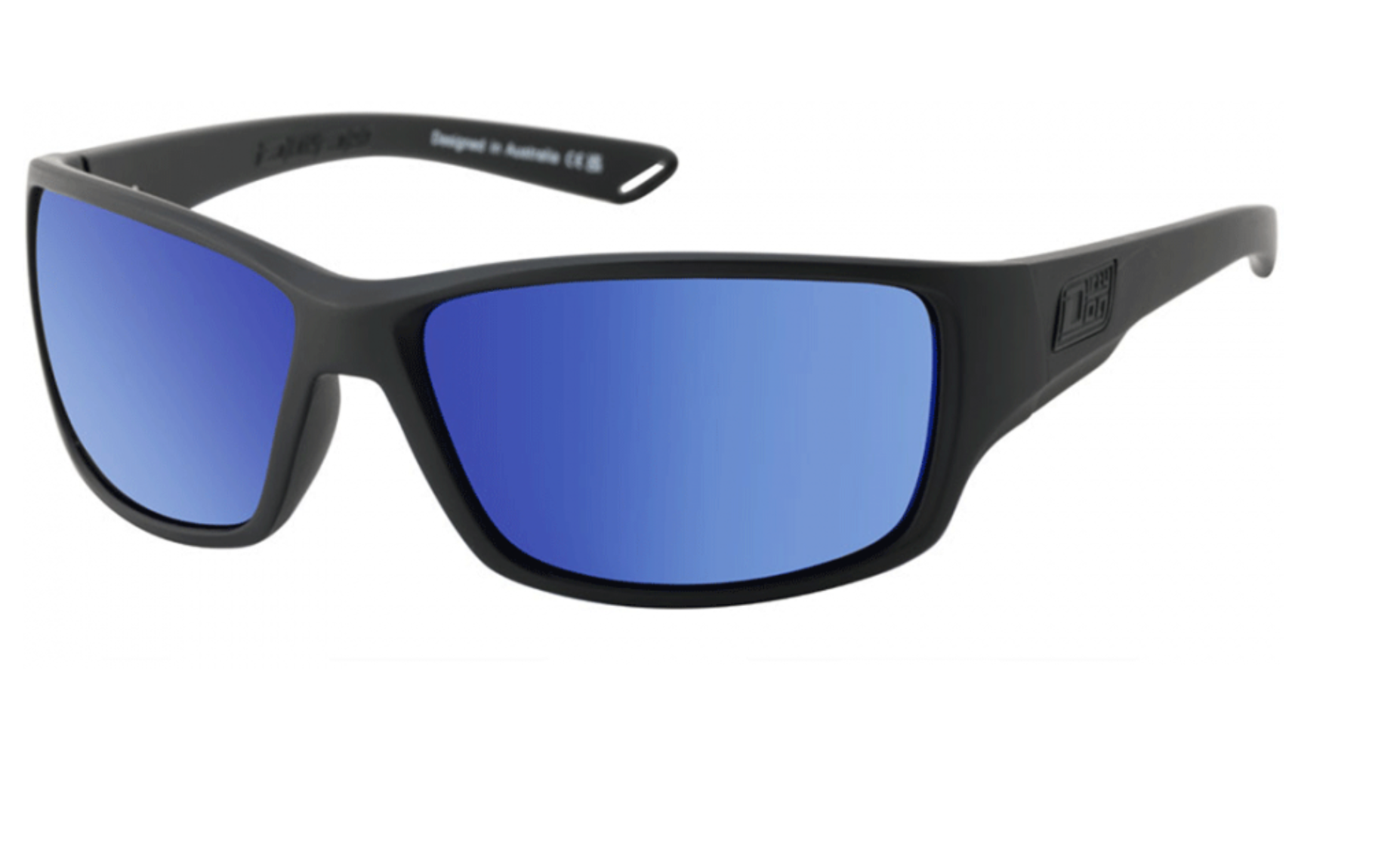 Dirty Dog Virtual - 53702 - satin black mirror polarised