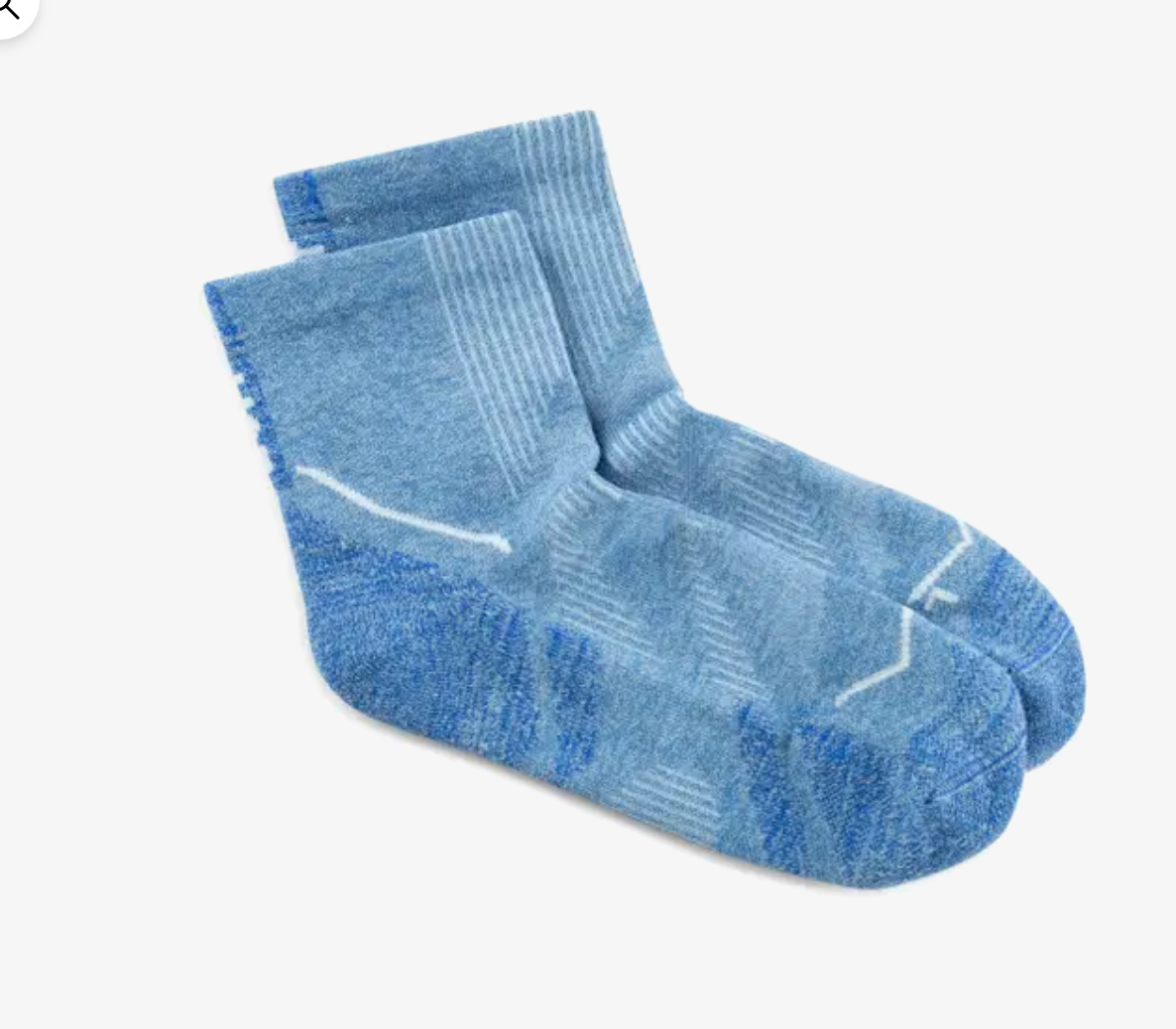 BUFF DryFlx® Quarter Socks Washed Blue